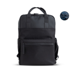 Erweiterbarer Under-the-Seat-Rucksack aus Kunstleder für 14''-PC