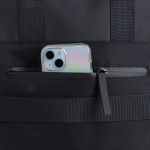 Erweiterbarer Under-the-Seat-Rucksack aus Kunstleder für 14''-PC