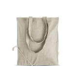 Faltbare Tasche aus recycelter Baumwolle Mélange 150 g/m² farbe olivgrün