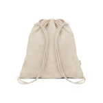 Kordelzug Rucksack aus recycelten Materialien 140 g/m² farbe beige