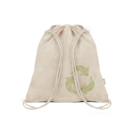 Kordelzug Rucksack aus recycelten Materialien 140 g/m²