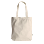 Tasche aus recycelten Materialien mit kurzen Henkeln 310 g/m² farbe beige
