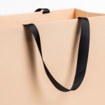 Premium Papiertüte matt mit Stoffgriffen 4 kg