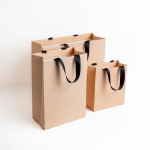 Premium Papiertüte matt mit Stoffgriffen 7 kg