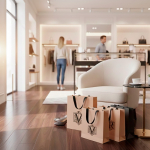 Premium Papiertüte matt mit Stoffgriffen 7 kg