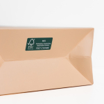 Premium Papiertüte matt mit Stoffgriffen 7 kg