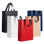 Premium Papiertüte matt mit Stoffgriffen 7 kg