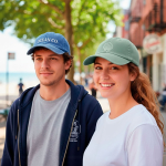 Vintage-Cap ohne Verstärkung, 6-Panel, aus Baumwolle 250 g/m2