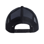 Trucker Cap 5 Panel mit Snapback und gebogenem Schirm farbe schwarz