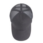 Trucker Cap 5 Panel mit Snapback und gebogenem Schirm farbe dunkelgrau