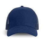 Trucker Cap 5 Panel mit Snapback und gebogenem Schirm farbe marineblau