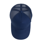 Trucker Cap 5 Panel mit Snapback und gebogenem Schirm farbe marineblau