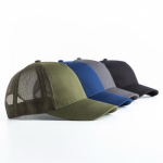 Trucker Cap 5 Panel mit Snapback und gebogenem Schirm