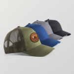 Trucker Cap 5 Panel mit Snapback und gebogenem Schirm