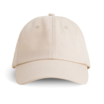 Baseballkappe im Dad-Hat-Stil, 6-Panel, aus Baumwolle 250 g/m2 farbe beige