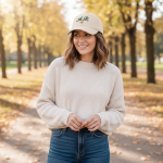 Baseballkappe im Dad-Hat-Stil, 6-Panel, aus Baumwolle 250 g/m2