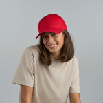 Strukturierte Baseballkappe mit 5 Segmenten und Klettverschluss