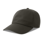 Dad Hat Kappe 5 Panel aus recycelter Baumwolle farbe dunkelgrau