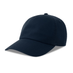 Dad Hat Kappe 5 Panel aus recycelter Baumwolle farbe marineblau