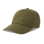 Dad Hat Kappe 5 Panel aus recycelter Baumwolle farbe olivgrün
