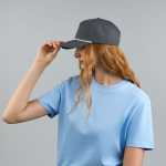 5-Panel-Baseballcap mit Kontrastkordel und Snapback-Verschluss