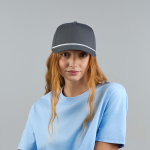 5-Panel-Baseballcap mit Kontrastkordel und Snapback-Verschluss