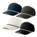 5-Panel-Baseballcap mit Kontrastkordel und Snapback-Verschluss