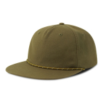 Unstrukturierte 5-Panel-Cap mit recyceltem Flatbrim-Schirm ReTraze®