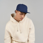 Unstrukturierte 5-Panel-Cap mit recyceltem Flatbrim-Schirm ReTraze®