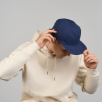 Unstrukturierte 5-Panel-Cap mit recyceltem Flatbrim-Schirm ReTraze®