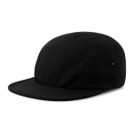 Unstrukturierte 5-Panel-Camper-Cap mit flexiblem Schirm ReTraze® farbe schwarz