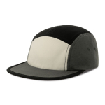 Unstrukturierte 5-Panel-Camper-Cap mit flexiblem Schirm ReTraze® farbe dunkelgrau