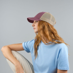 6-Panel-Trucker-Cap mit atmungsaktivem Netz und Klettverschluss