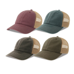 6-Panel-Trucker-Cap mit atmungsaktivem Netz und Klettverschluss