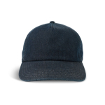 Denim Baseballkappe 5 Panel mit Schnallenverschluss farbe dunkelblau