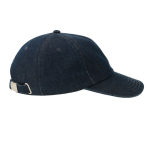 Denim Baseballkappe 5 Panel mit Schnallenverschluss farbe dunkelblau