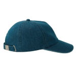 Denim Baseballkappe 5 Panel mit Schnallenverschluss farbe jeansblau