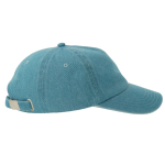 Denim Baseballkappe 5 Panel mit Schnallenverschluss farbe blaugrau