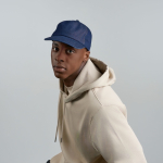 Denim Baseballkappe 5 Panel mit Schnallenverschluss