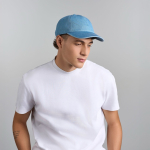 Denim Baseballkappe 5 Panel mit Schnallenverschluss