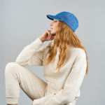 Denim Baseballkappe 5 Panel mit Schnallenverschluss