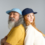 Unstrukturierte 5-Panel-Camper-Kappe mit flachem Schirm