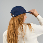 Unstrukturierte 5-Panel-Camper-Kappe mit flachem Schirm