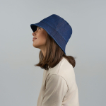 Panamahut aus Denim aus recycelter Baumwolle, gefärbt mit DyStar®