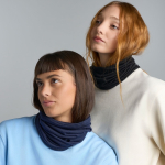 Thermoregulierender Halswärmer aus recycelter Merinowolle