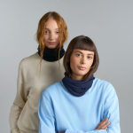 Thermoregulierender Halswärmer aus recycelter Merinowolle