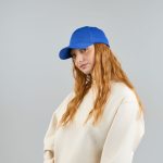 Baseballkappe aus ökologischem Polyester, 6-Panel und Klettverschluss