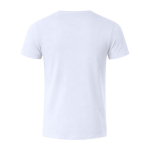 Weißes T Shirt kurzarm mit Rundhals 150 g m²