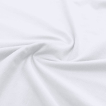 Weißes T Shirt kurzarm mit Rundhals 150 g m²