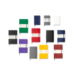 Moleskine Notizbuch im grossen Format mit Gummiband, liniert farbe weiß zweite Ansicht in verschiedenen Farben
